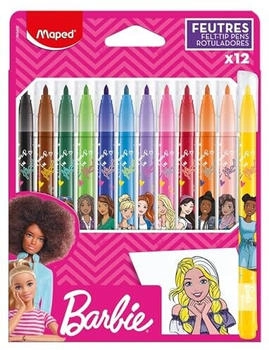 Maped Barbie Filzstifte farbsortiert, 12 St.