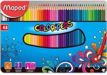 Maped Buntstift Color'Peps Erwachsene VE=48 Farben Metallbox