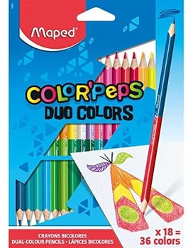 Maped 12 x Buntstifte Color'Peps Duo VE=18 St&uuml;ck Blisterschachtel