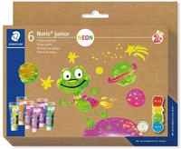 STAEDTLER Noris junior 881 Fingermalfarben, Set Neon, 8816F C6