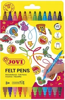 Jovi Doppelfasermaler VE=12 Farben