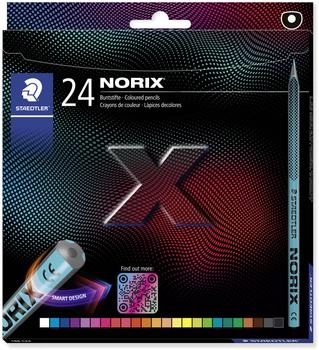 Staedtler NORIX 186 Buntstifte, 24 Farben sortiert (186 C24)