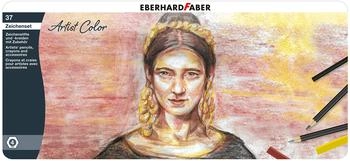 Eberhard Faber Zeichenset Artist Color, 37-teilig, für Skizzen und Kreidezeichnungen (516937)