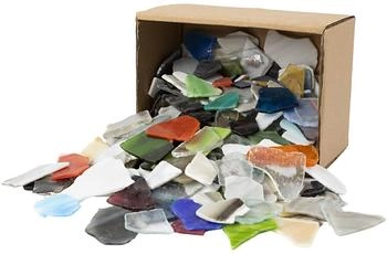 Creativ Company Mosaiksteine, Größe 15-60 mm, Stärke 5 mm, 2 kg, bunte Farben (55548)