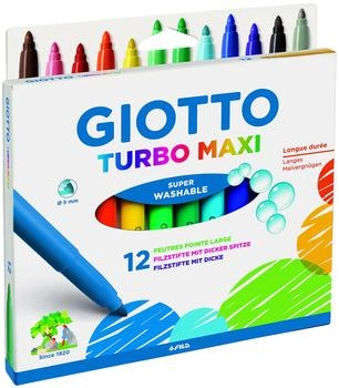 Giotto Turbo Maxi Fasermaler, 12 Farben (0764 00)