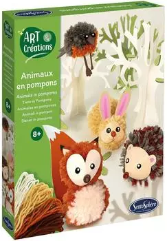 Sentosphère Carletto Bastelset Pompon Tiere