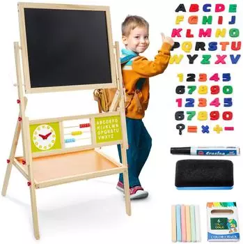 Mamabrum Large Double-Sided Educational Easel
