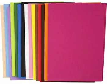Creativ Company EVA-Schaumstoff A4 21 x 30 cm 2 mm dick 30 Stück sortiert (79018)