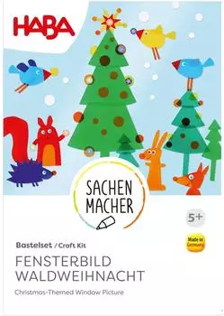 HABA Bastelset Fensterbild Waldweihnacht