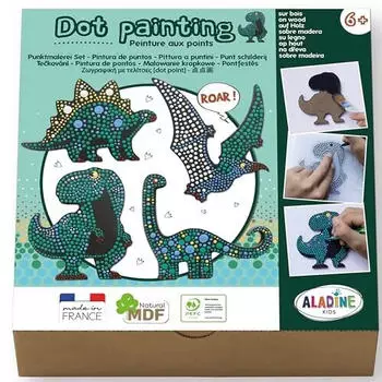 AladinE Punktmalerei Set Dinosaurier