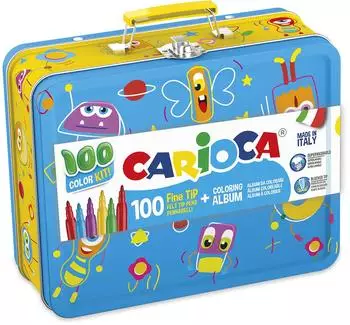 Carioca Carioca Metal Box with 100 Markers (42500)