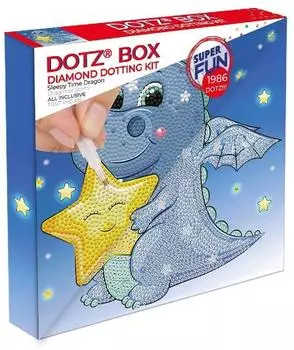Diamond Dotz DBX072 Diamond Painting Gute Nacht Drache Dotz Box, Anfänger/Kids