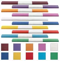 Werola Krepppapier Aquarola f&auml;rbt nicht ab farbsortiert 32 g/qm 10 Rollen