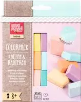 KNORR prandell Modelliermassen-Set Kneten & Radieren Pastell