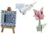 Folia Faltblätter 496/1515 Nostalgia, 15 x 15cm, 80g/m², 10 Motive sortiert, 50 Blatt