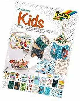 Folia Motivblock Kids farbsortiert 270 g/qm 20 St.