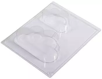 Rayher 36104000 Gie&szlig;form: Wolken 15x9x3cm/10x6x3cm