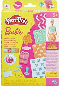 Hasbro Play-Doh Barbie Spielset Designer Musterb&ouml;gen Sortiment Glitzer und Edelsteine