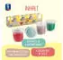 TrendAlliance Kinder Soft Knete Nature 4 Farben a 150 g