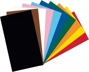 Folia Fotokarton 6122/4/09, A4, 10 Farben sortiert, 220g/m&sup2;, 100 Blatt