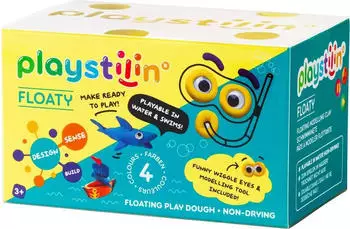 TrendAlliance Playstilin Floaty Schwimmknete in Box 4fach farbl. sort.