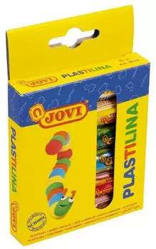 Jovi Knete PLASTILINA farbsortiert 6 Farben je 15,0 g
