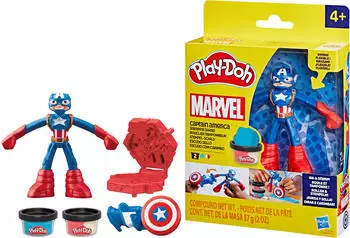 Play-Doh Marvel Captain America Stempel-Schild