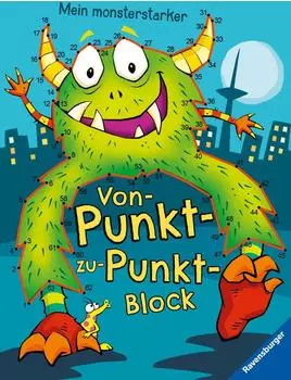 Ravensburger Mein monsterstarker Von-Punkt-zu-Punkt-Block