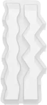 Glorex Silikon-Kerzengie&szlig;form Welle Zickzack 23x2,8x2,5cm