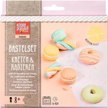 Brunnen 212159109 Bastel-Set Kneten Radieren &bdquo;Sugar Sweets&ldquo; 100 g