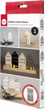 Rayher Silikon Gie&szlig;form "Nordic H&auml;user"