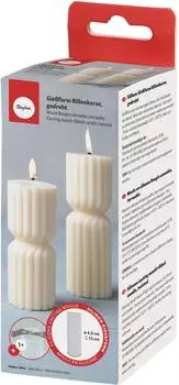 Rayher Silikon Gie&szlig;form "Rillenkerze" gedreht