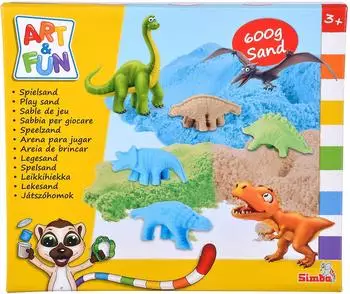 Simba 106344621 A&F Spielsand Set Dinosaurier