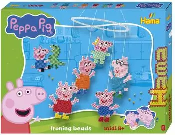 Hama Midi-B&uuml;gelperlen Peppa Wutz & Schwester Geschenkpackung 4000 St&uuml;ck (7917)