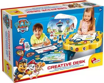 Lisciani Paw Patrol Kreativer Tisch Zeichnen, Färbung & Aufkleber, ab 3 Jahren (103331)