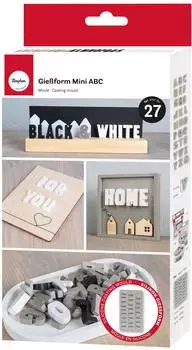 Rayher Silikon Gie&szlig;form "Mini-ABC"