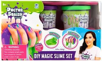 Boti Doctor Squish Slime Value Pack Green and Purple. 240 grams