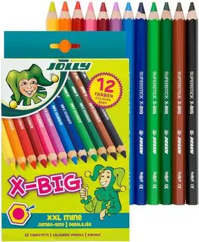 Jolly X-BIG Buntstifte extra dick, 12er-Set (3099-0001)
