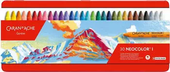 Caran d'Ache Neocolor I Wachspastellkreiden, Metalletui (30)