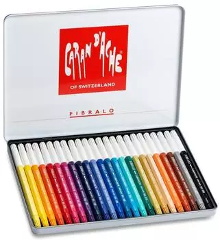 Caran d'Ache Fibralo Fasermaler, Metalletui, 24er-Set (185.324)