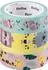 Folia Washi-Tape 26457 Hotfoil, mit Glanzeffekt, Wildlife, 4 Rollen