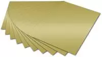 Tonzeichenpapier 50X70Cm Gold Gl&auml;nzend 10 Blatt