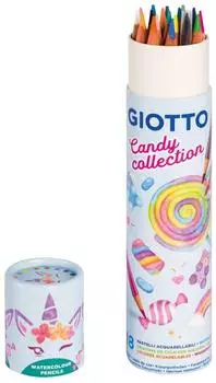Giotto Stilnovo Acquarell Candy Collection Buntstifte, 18 St&uuml;ck (F250000)