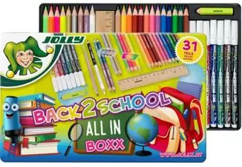Jolly All-in-Boxx Back to School Set, 31-teilig, Metalletui (9940-0224)