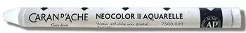 Caran d'Ache Neocolor II Waschmalstift weiß, 8mm, 10 Stück (34050)