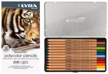 Lyra Rembrandt Polycolor Farbstifte 12er Set, sortiert (L2001120)