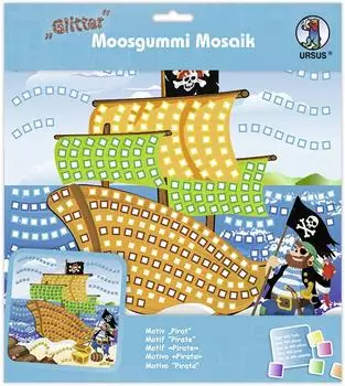 Ursus Moosgummi-Mosaik 'Glitter - Pirat'