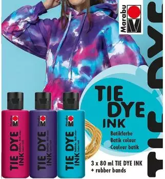 Marabu TIE DYE INK Set Trend 3 × 80 ml
