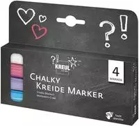 KREUL Chalky Kreidemarker farbsortiert 2,0 - 3,0 mm, 4 St.