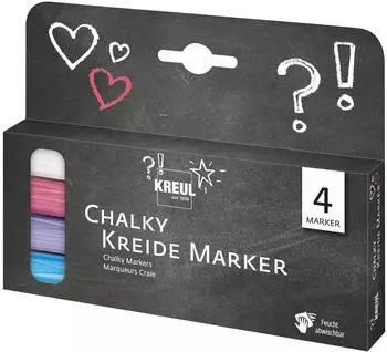 Kreul Chalky Kreidemarker medium, 4er-Set (22707)
